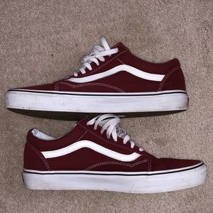 Burgundy Vans